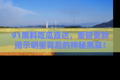 91黑料吃瓜直达，重磅更新揭示明星背后的神秘黑幕！