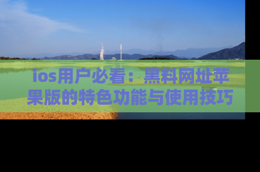 ios用户必看:黑料网址苹果版的特色功能与使用技巧详解