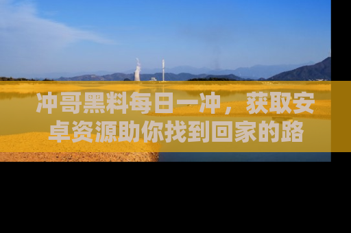 冲哥黑料每日一冲，获取安卓资源助你找到回家的路