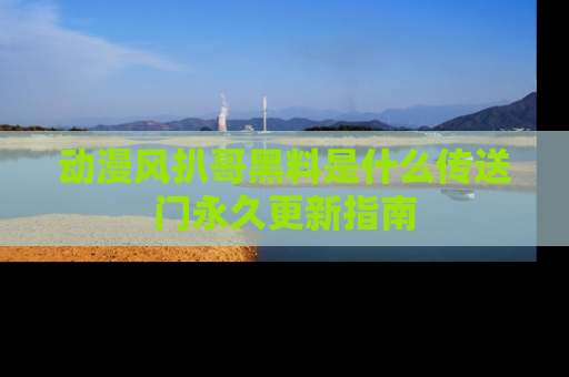 动漫风扒哥黑料是什么传送门永久更新指南