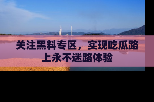 关注黑料专区，实现吃瓜路上永不迷路体验