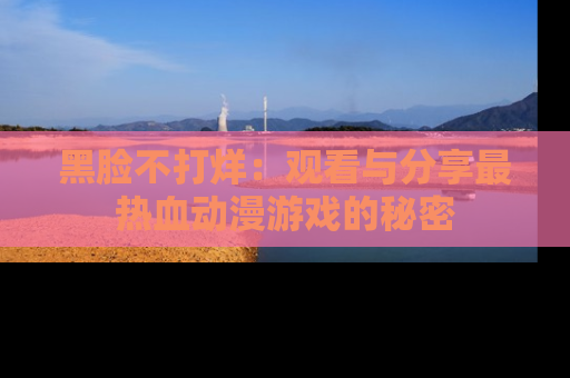 黑脸不打烊:观看与分享最热血动漫游戏的秘密