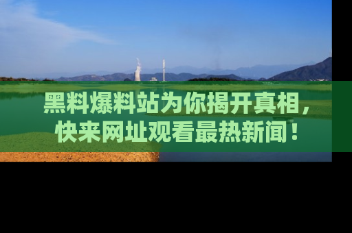 黑料爆料站为你揭开真相,快来网址观看最热新闻!