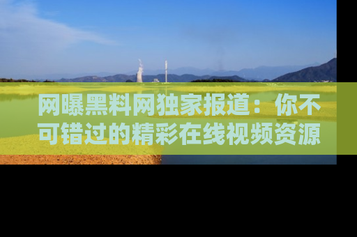 网曝黑料网独家报道：你不可错过的精彩在线视频资源推荐！