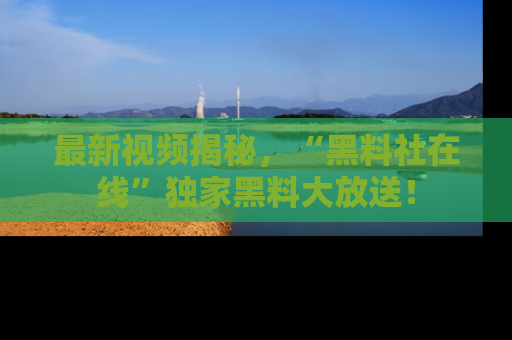 最新视频揭秘,“黑料社在线”独家黑料大放送!